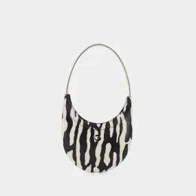 Coperni  Ring Swipe Zebra Print Handbag - Coperni - Black/White - Leather