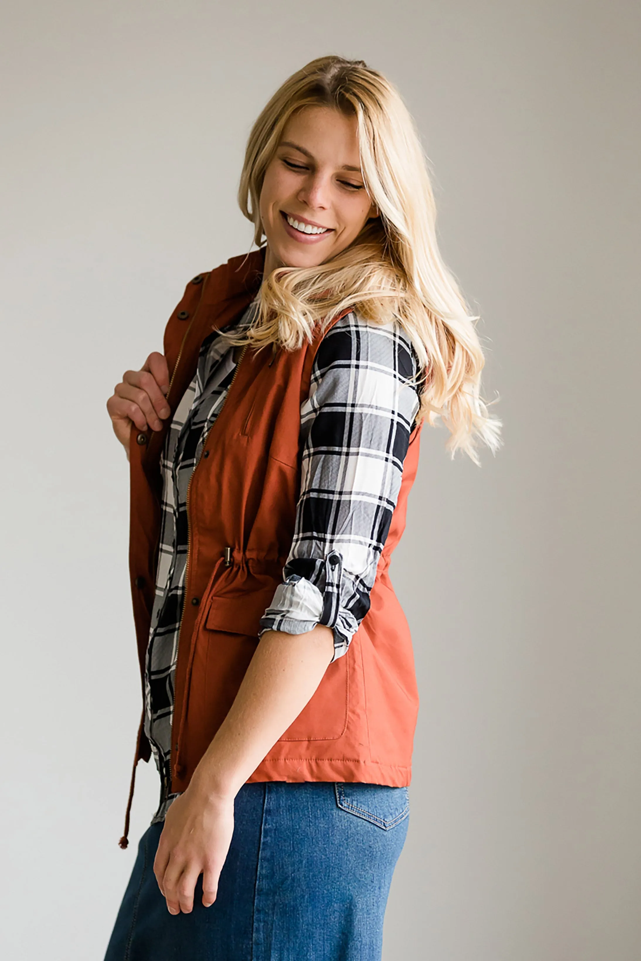 Cozy Sherpa Button Up Vest - FINAL SALE