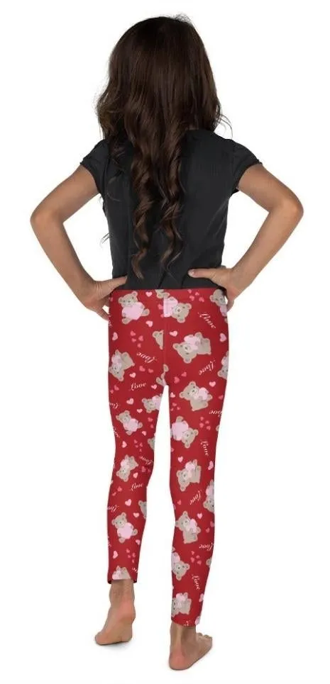 Cute Teddy Bear Kid's Leggings