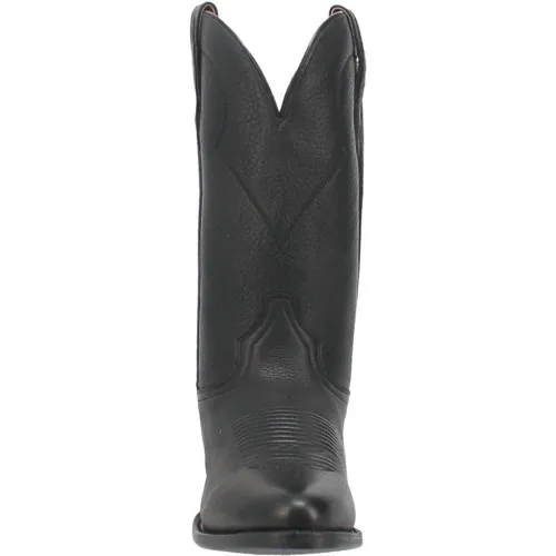 Dan Post Pike Black Round Toe Leather Boot