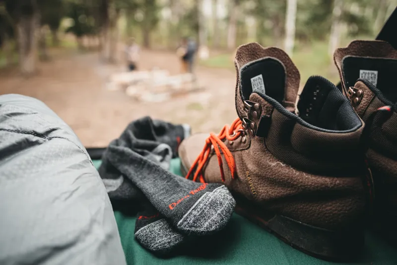 Darn Tough Mens Hiker Boot Sock Cushion Black