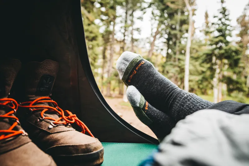 Darn Tough Mens Hiker Boot Sock Cushion Black