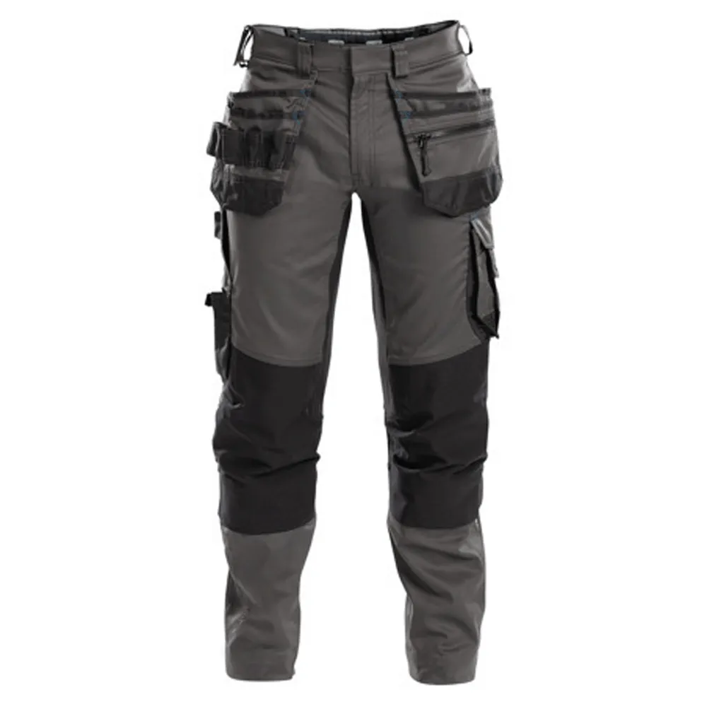 DASSY Flux 200975 Stretch Holster Pocket Kneepad Work Trousers Grey/Black