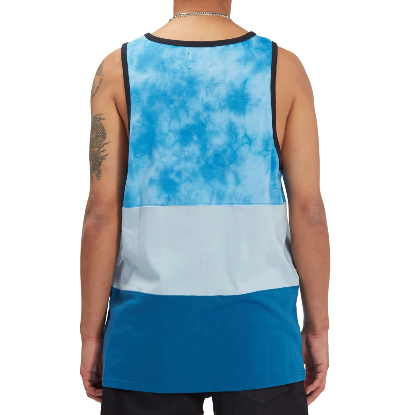 DC Shoes Mens Deep End Cotton Sleeveless T-Shirt - Blue