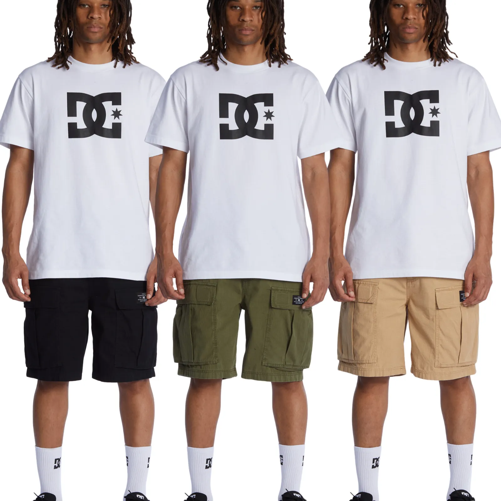 DC Shoes Mens Tundra Casual Multi Pocket Mid Length Cargo Shorts