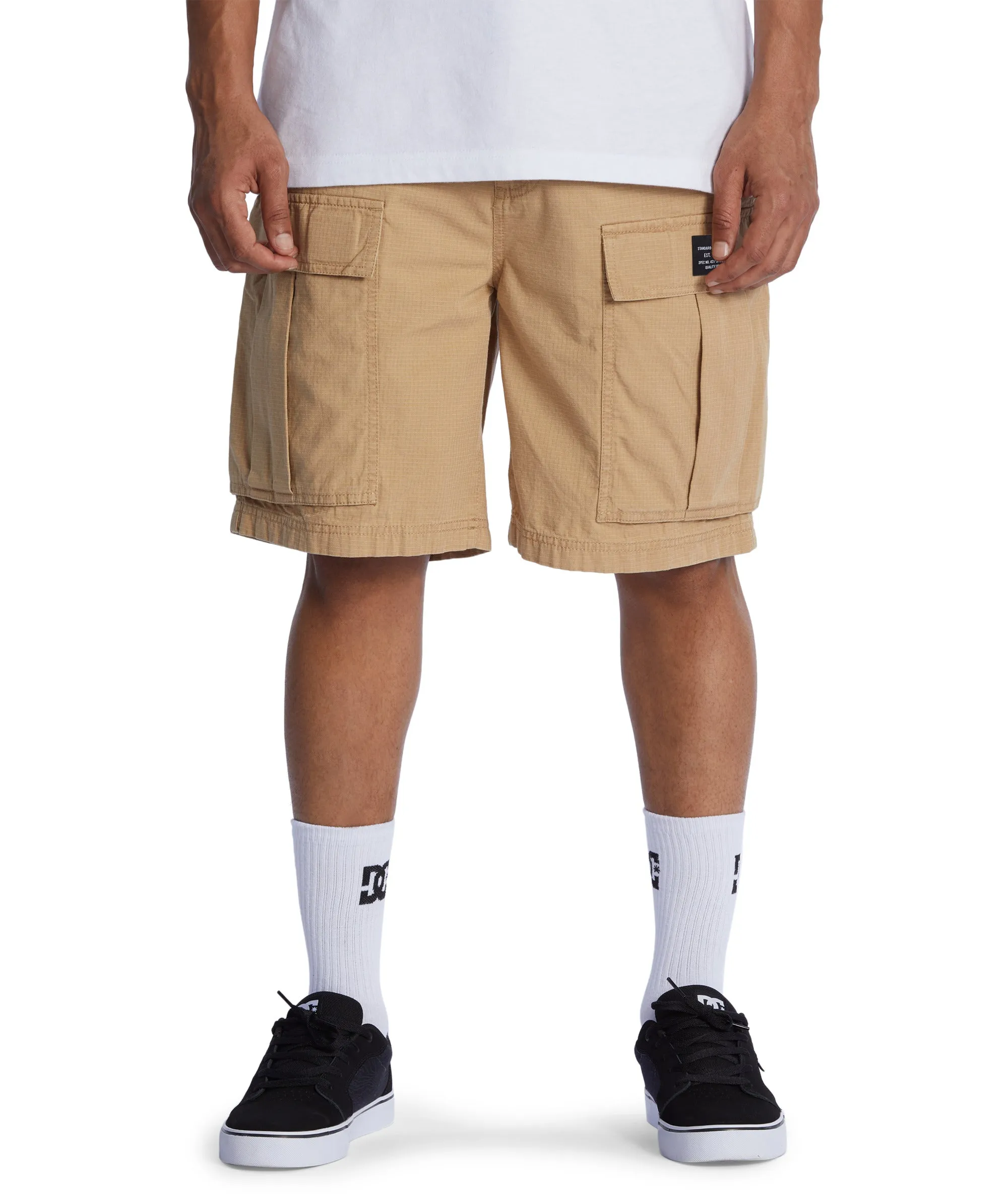 DC Shoes Mens Tundra Casual Multi Pocket Mid Length Cargo Shorts