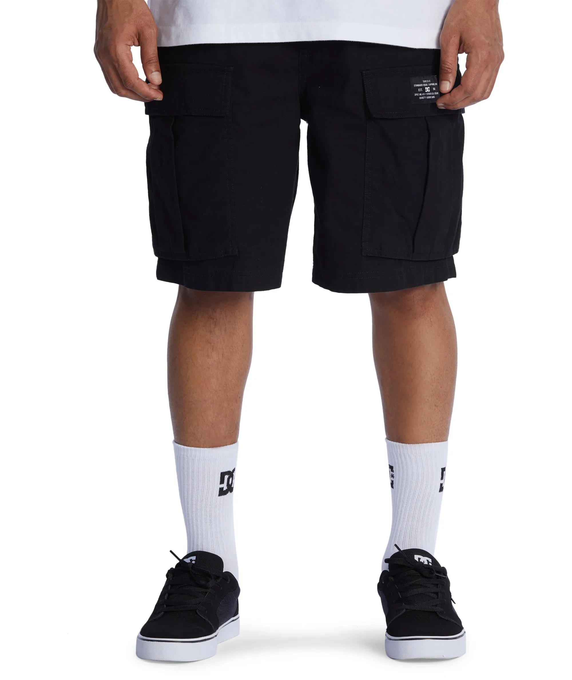 DC Shoes Mens Tundra Casual Multi Pocket Mid Length Cargo Shorts