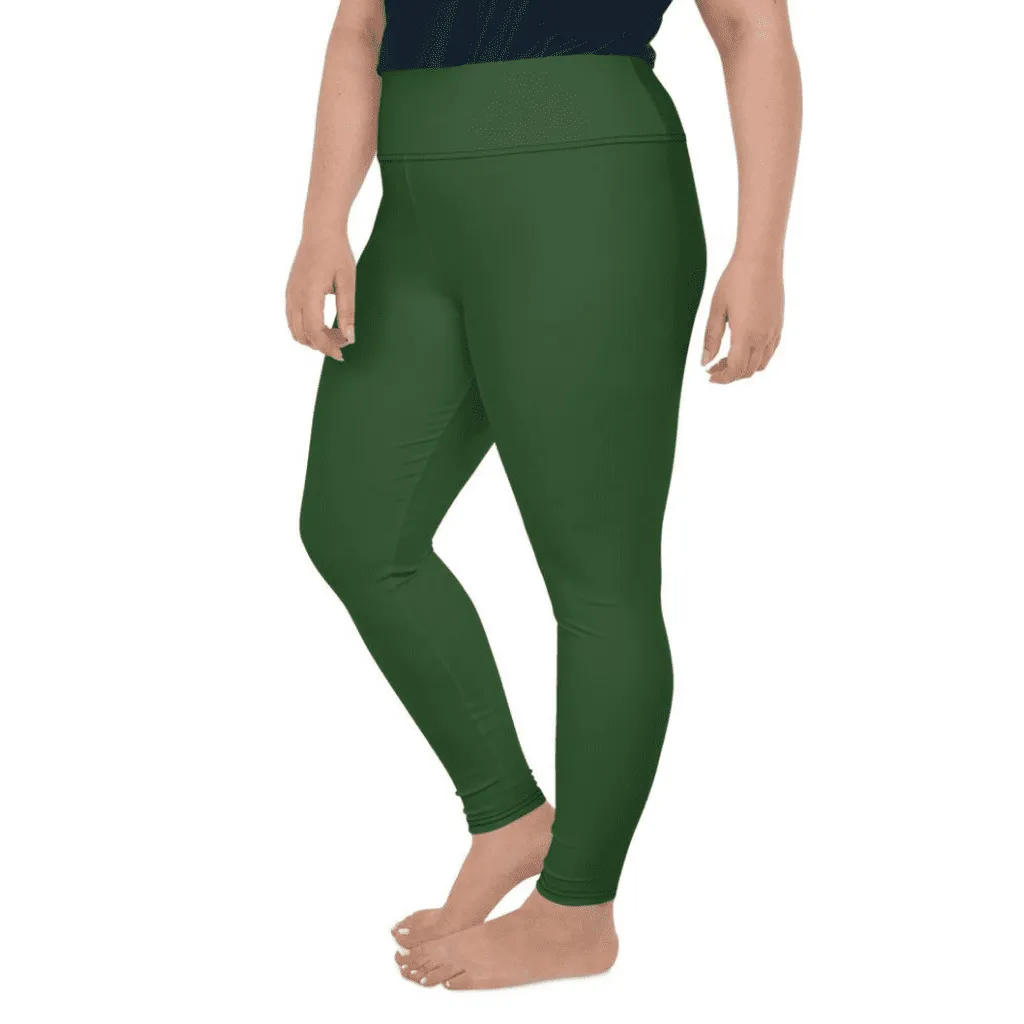 Deep Forest Green Plus Size Leggings