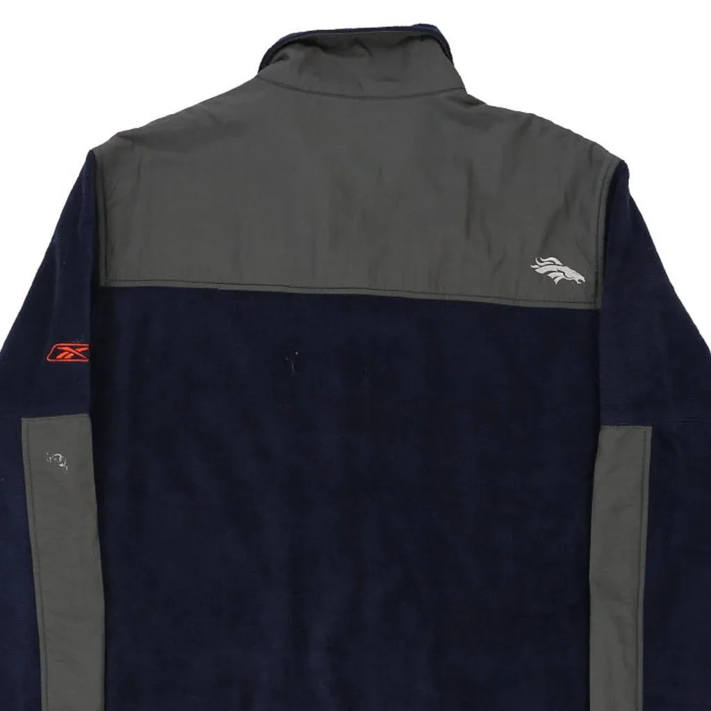 Denver Broncos Reebok NFL Fleece Jacket - XL Navy Polyester