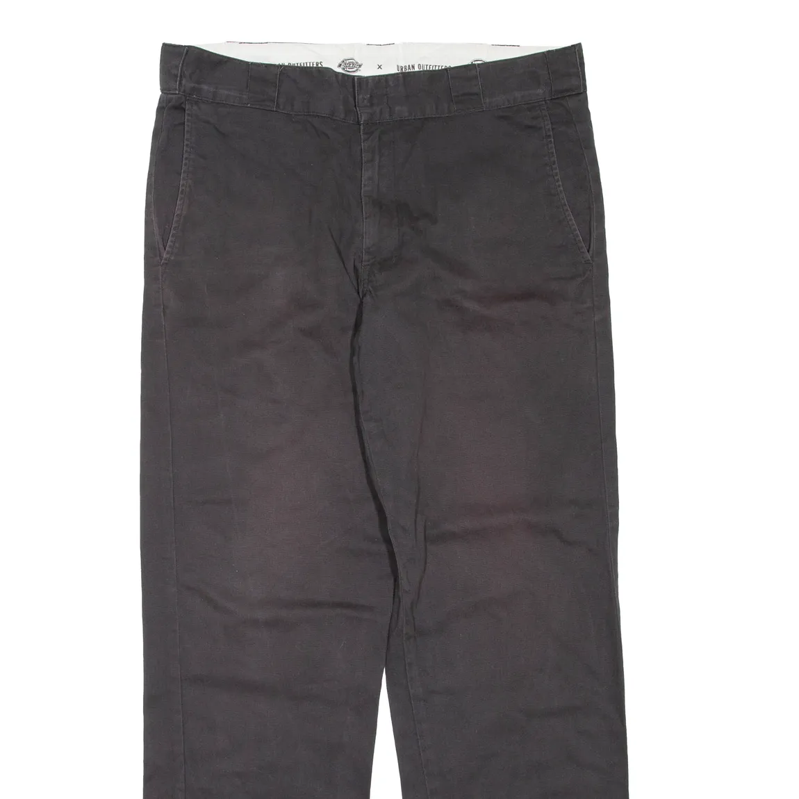 DICKIES X URBAN OUTFITTERS Chino Mens Trousers Black Regular Straight W34 L32