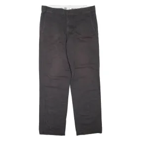 DICKIES X URBAN OUTFITTERS Chino Mens Trousers Black Regular Straight W34 L32