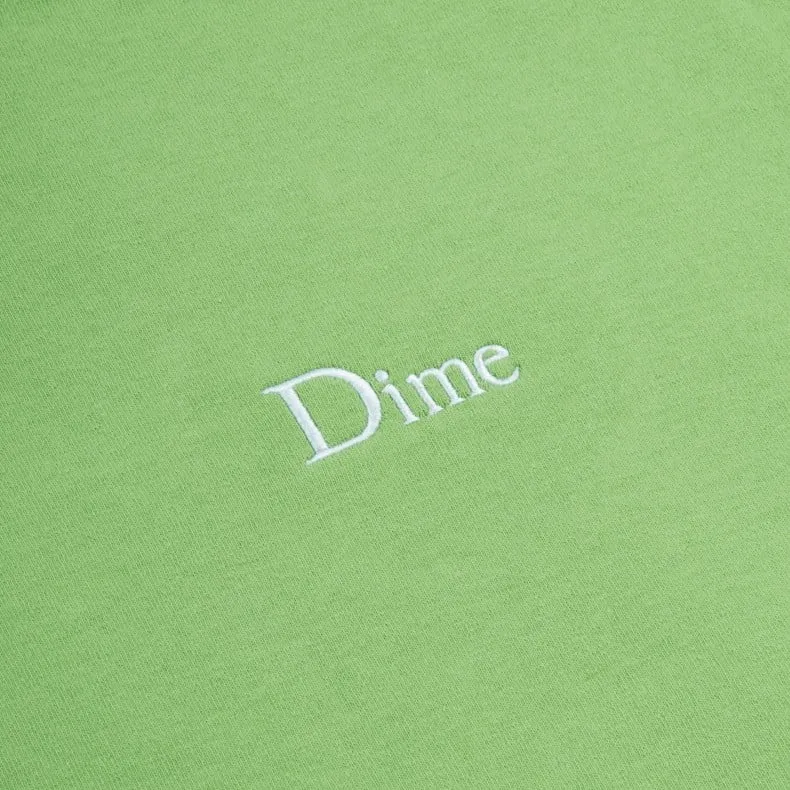 Dime Classic Small Logo Embroidered Pullover Hooded Sweatshirt (Tea)