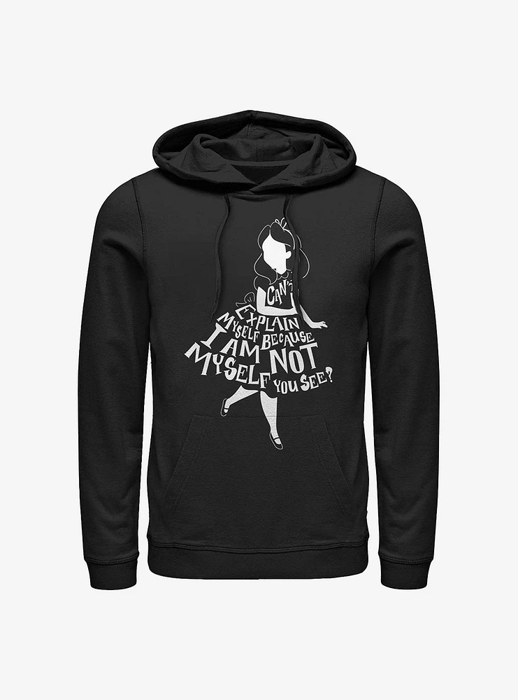 Disney Alice Wonderland Not Myself Hoodie