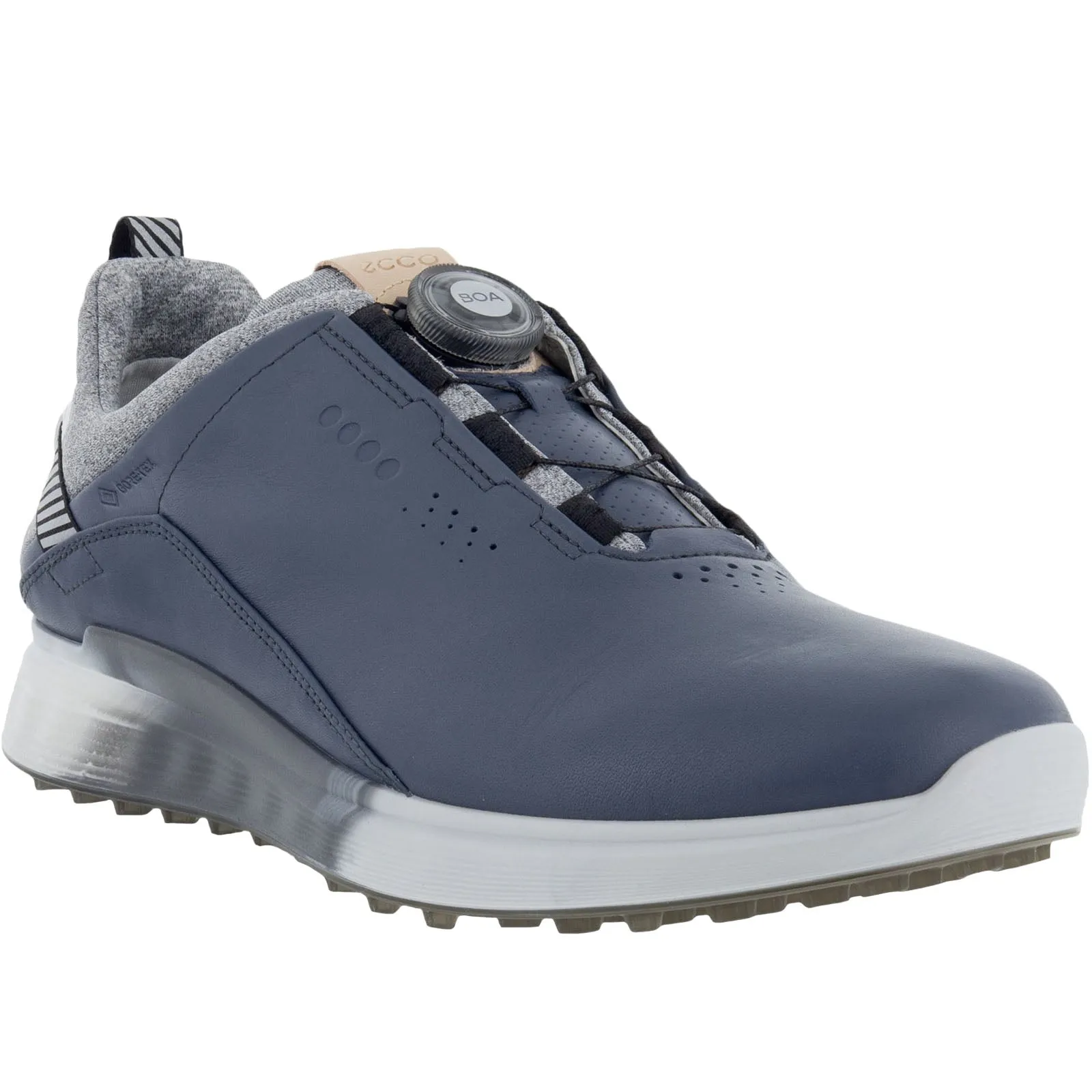 ECCO Mens S-Three BOA GORE-TEX Waterproof Hybrid Golf Shoes - Ombre