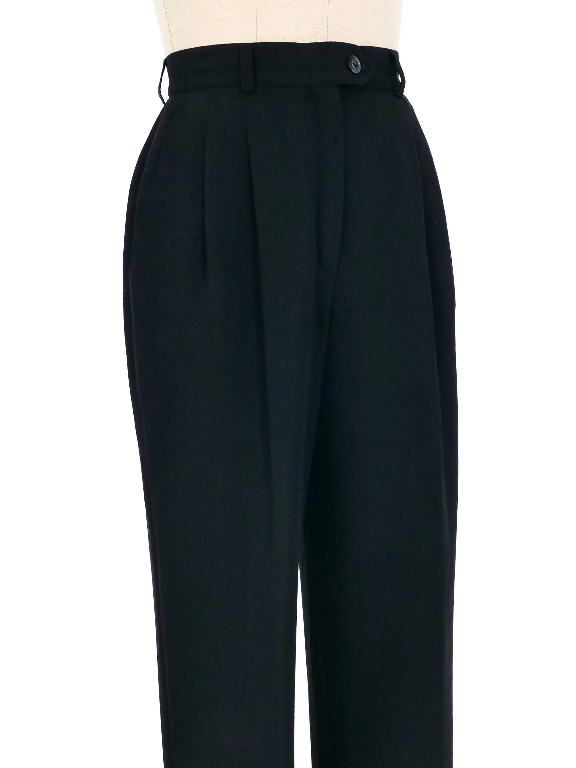 Escada Black High Waisted Trousers