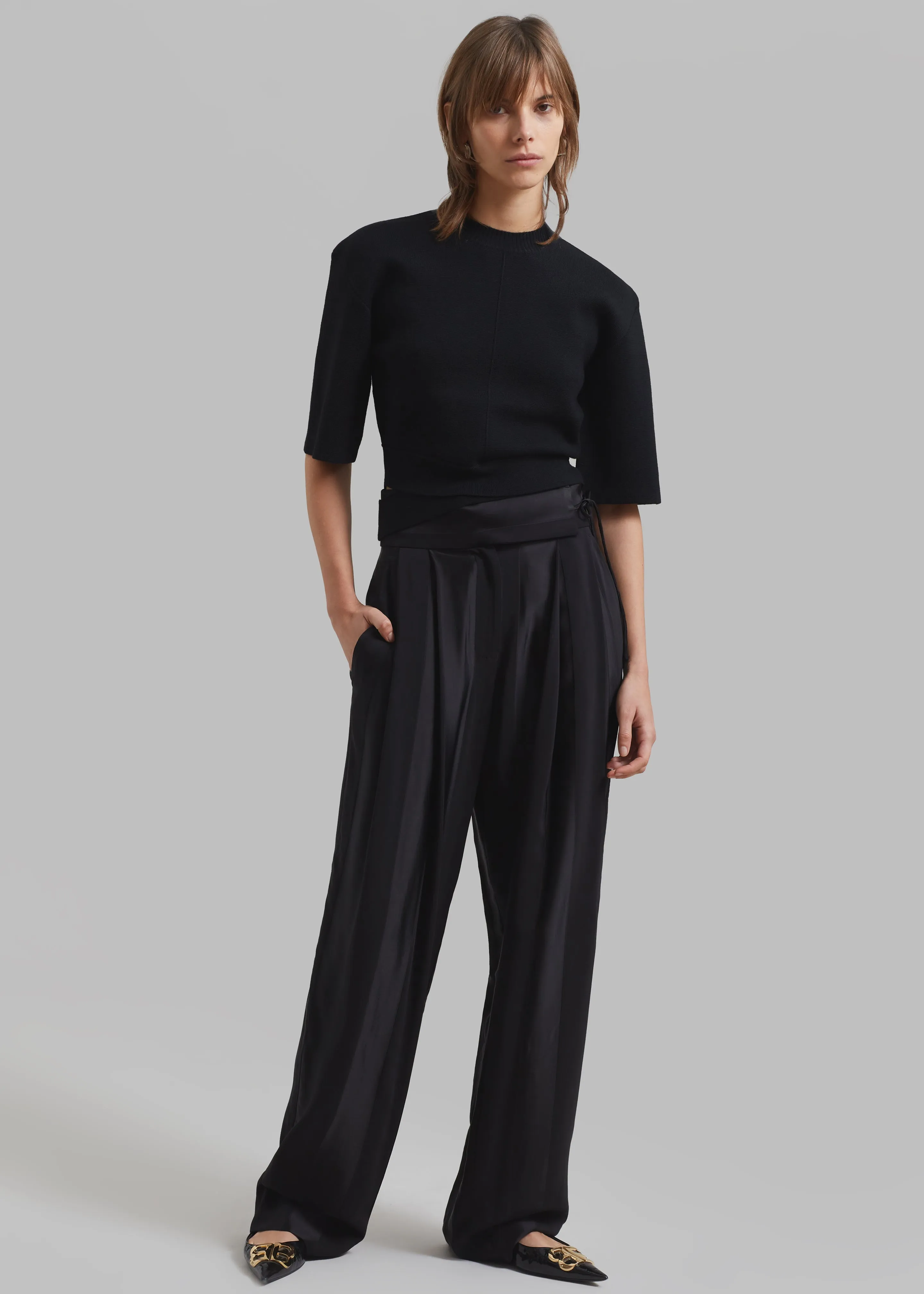 Esse Studios Modus Band Trousers - Black