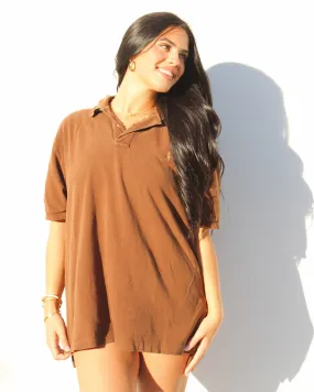 EVI11 Twin Vintage Chocolate Polo