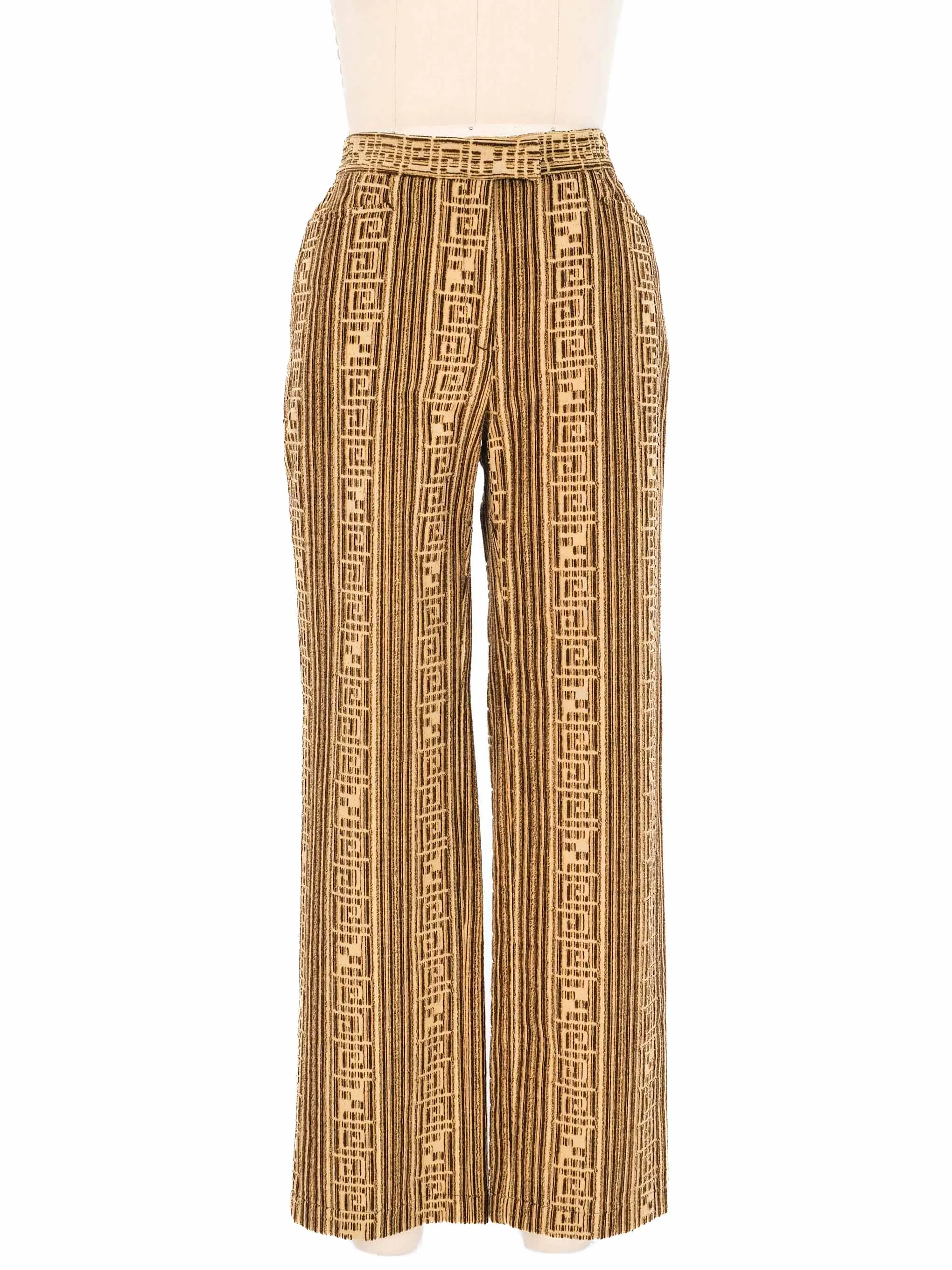 Fendi Logo Burnout Trousers