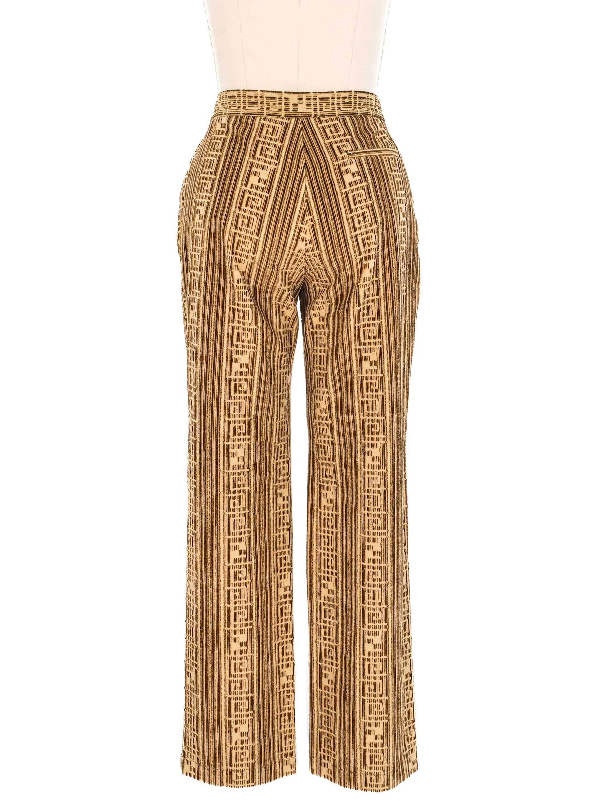 Fendi Logo Burnout Trousers