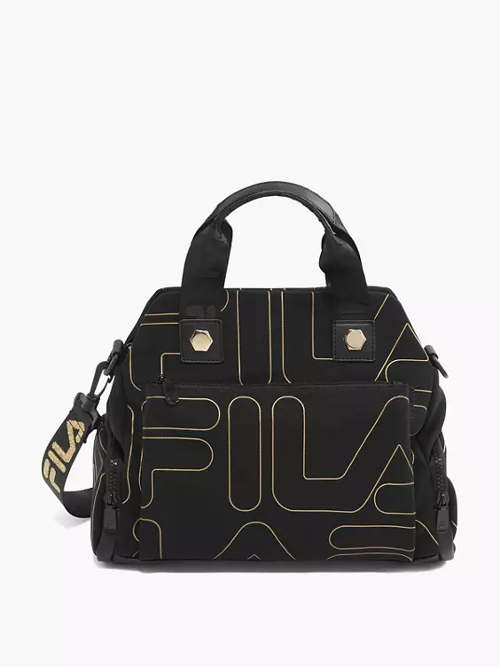 FILA  Black and Gold Fila Handbag