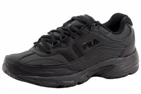 Fila Women's Memory Workshift Sneakers Slip Resistant Trainers Black Sz: 6W