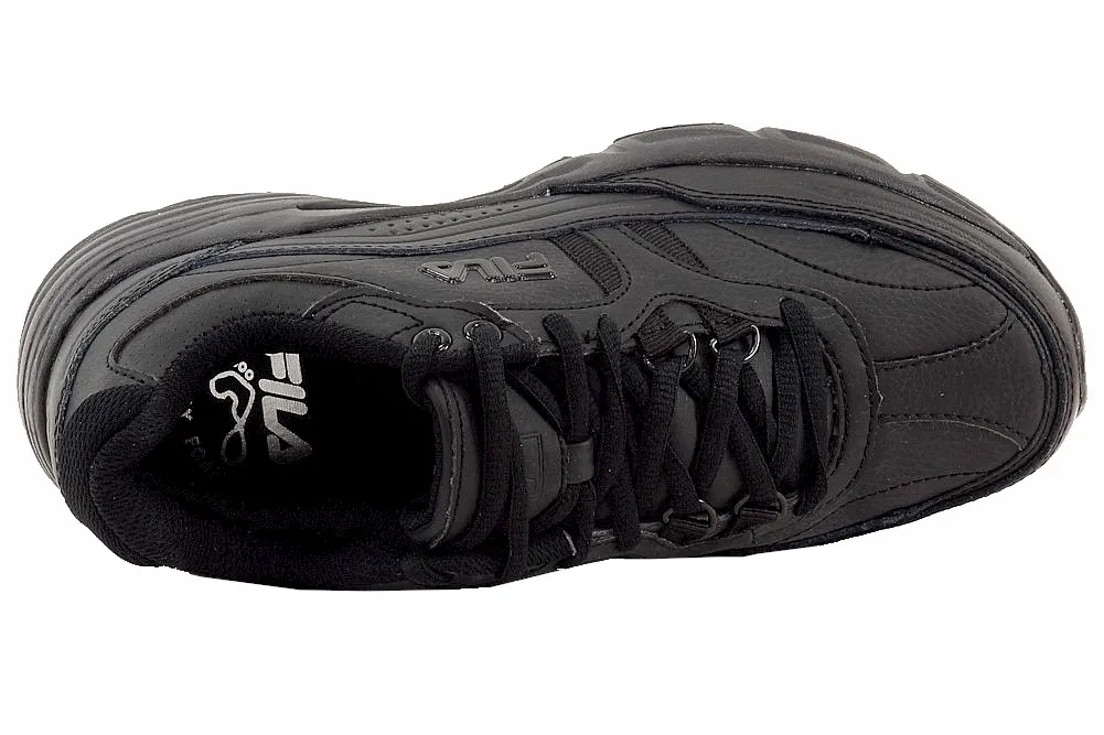 Fila Women's Memory Workshift Sneakers Slip Resistant Trainers Black Sz: 6W