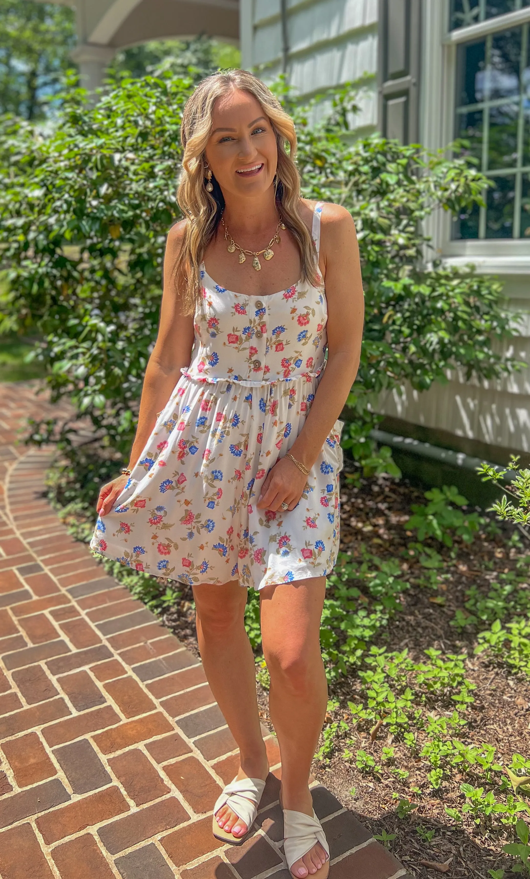 FINAL SALE- Floral Tank Romper