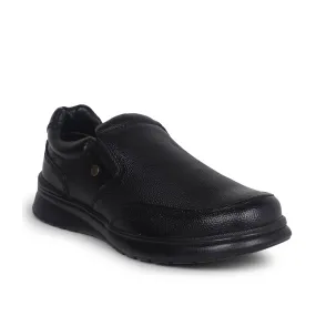 Fortune By Liberty Men DEOX-1E Black Formal Non Lacing Shoes