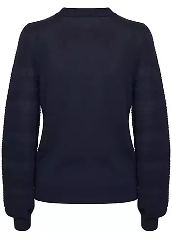 Francella Crew Neck Patterned Pullover by Saint Tropez | Look Again