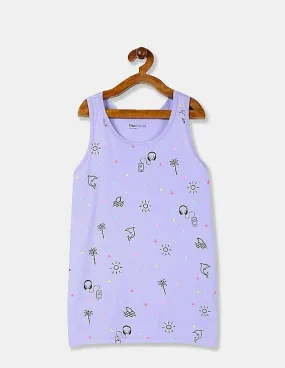 GAP Girls Purple Graphic Tank