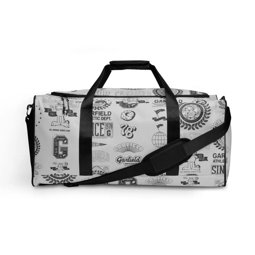 Garfield University Pattern Duffle Bag