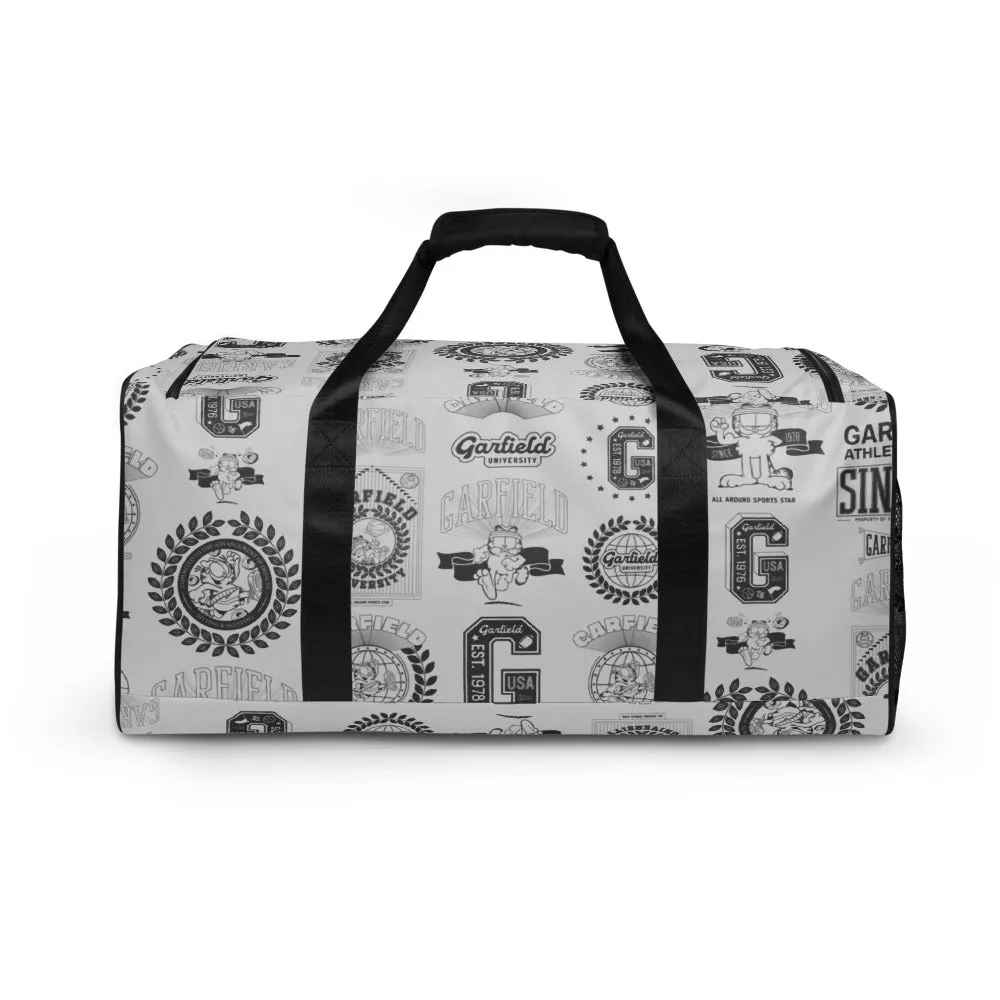 Garfield University Pattern Duffle Bag