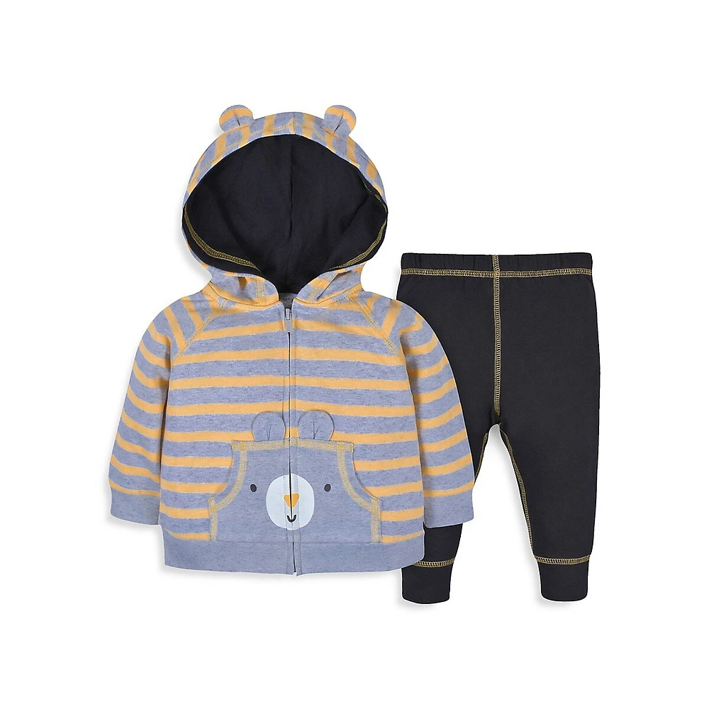 Gerber Baby's 2-Piece Bear Hoodie and Joggers Set