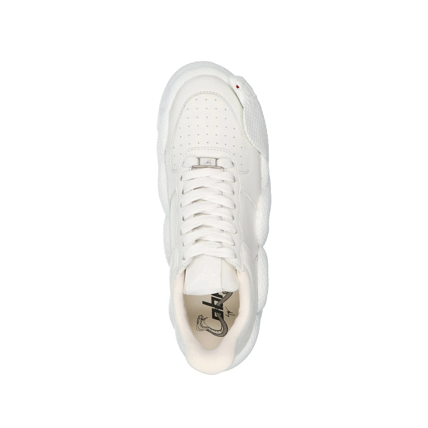 Giuseppe Zanotti    Giuseppe Zanotti Cobra Leather Sneakers