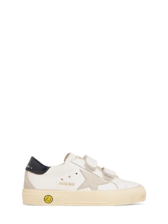 Golden Goose   May School leather strap sneakers 