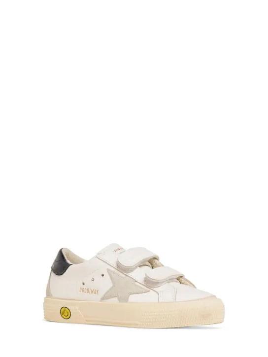 Golden Goose   May School leather strap sneakers 