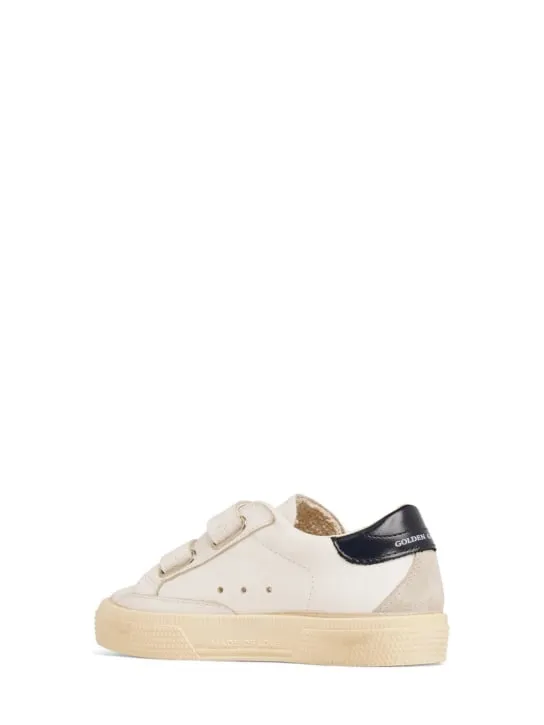 Golden Goose   May School leather strap sneakers 