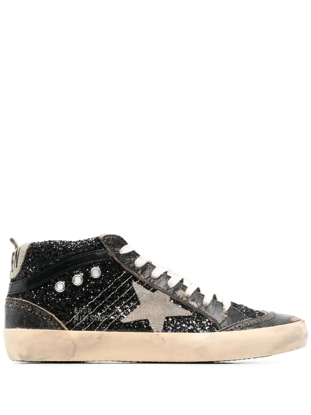 Golden Goose Mid Star Glitter Sneakers | Luxury and style at your fingertips