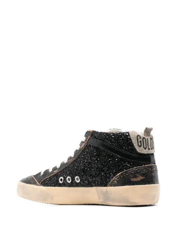 Golden Goose Mid Star Glitter Sneakers | Luxury and style at your fingertips