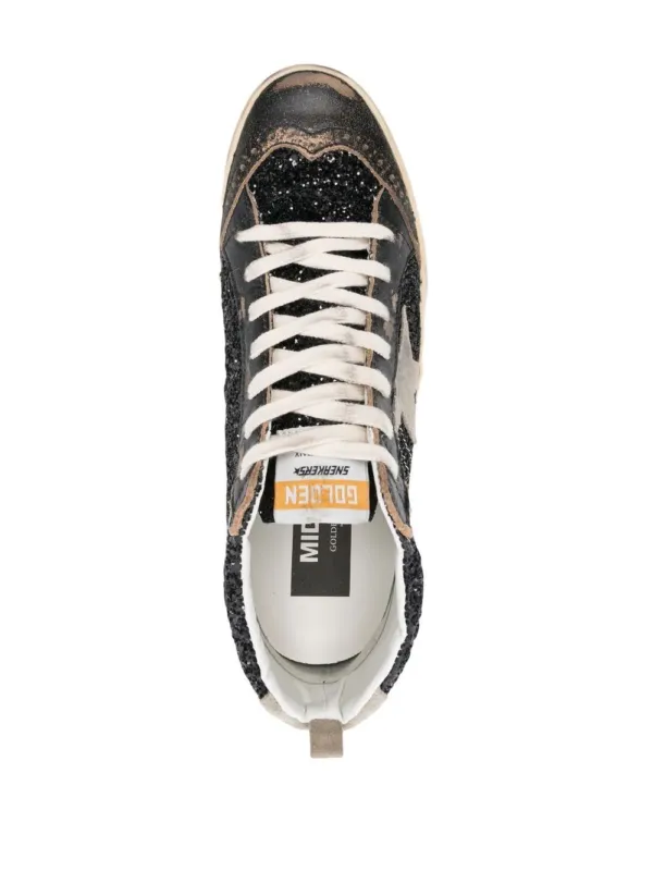 Golden Goose Mid Star Glitter Sneakers | Luxury and style at your fingertips