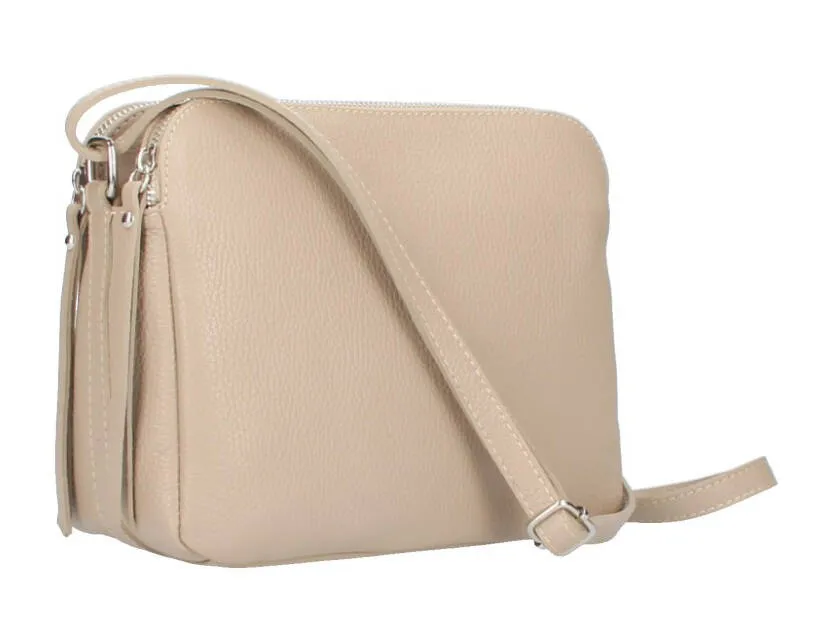 Handbag with shoulder strap woman taupe fosca