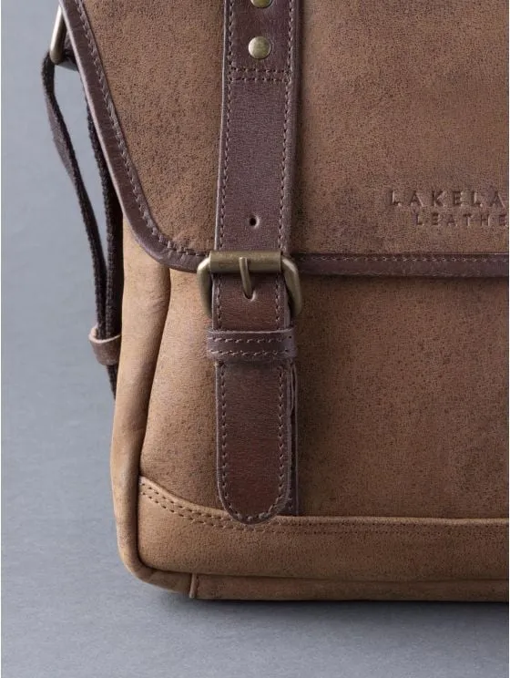 Hawksdale Leather Reporter Bag in Brown