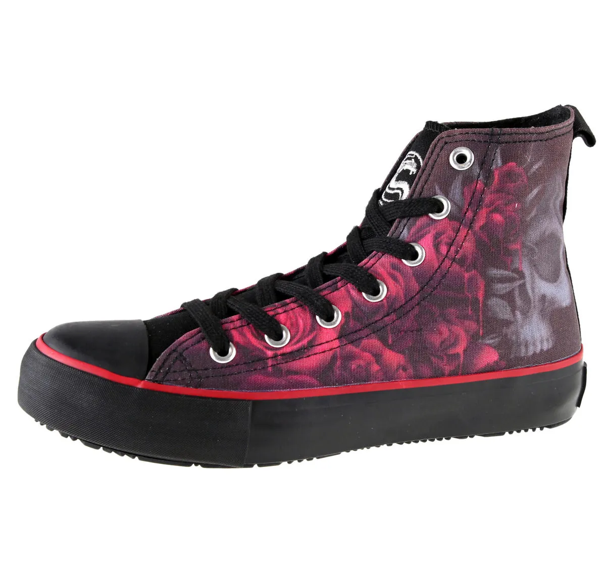 high sneakers women's Blood Rose - SPIRAL - K018S002  -  Metal-shop