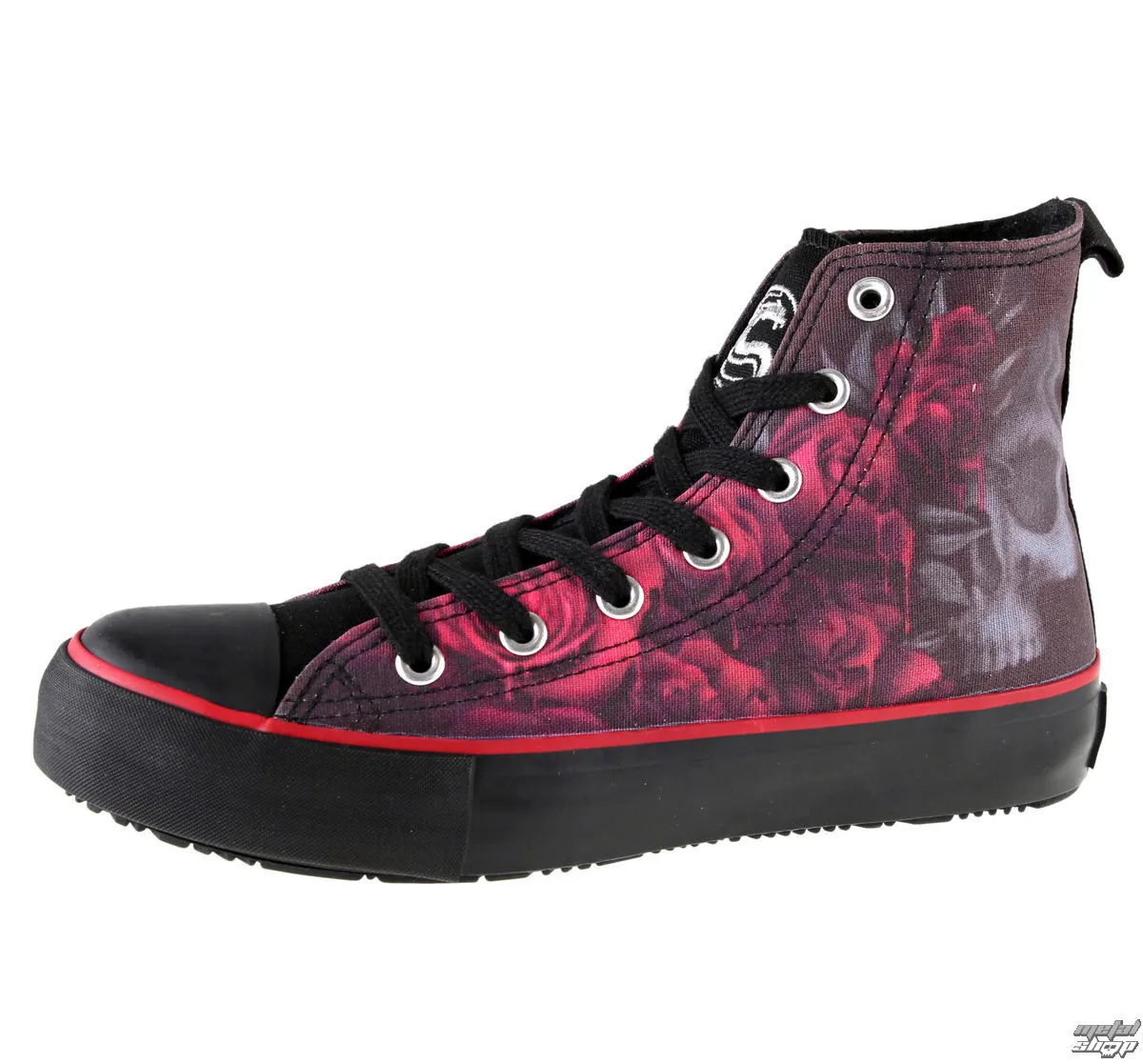 high sneakers women's Blood Rose - SPIRAL - K018S002  -  Metal-shop