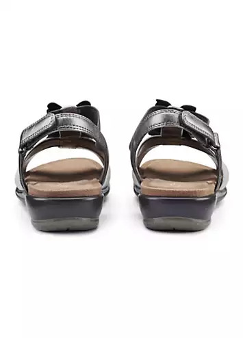 Hotter Pamplona Pewter Metallic Women’s Sandals | Grattan