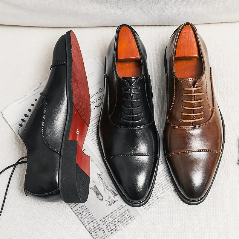 il Rosso 2 -  Red Bottom sole leather Oxford Dress Shoes