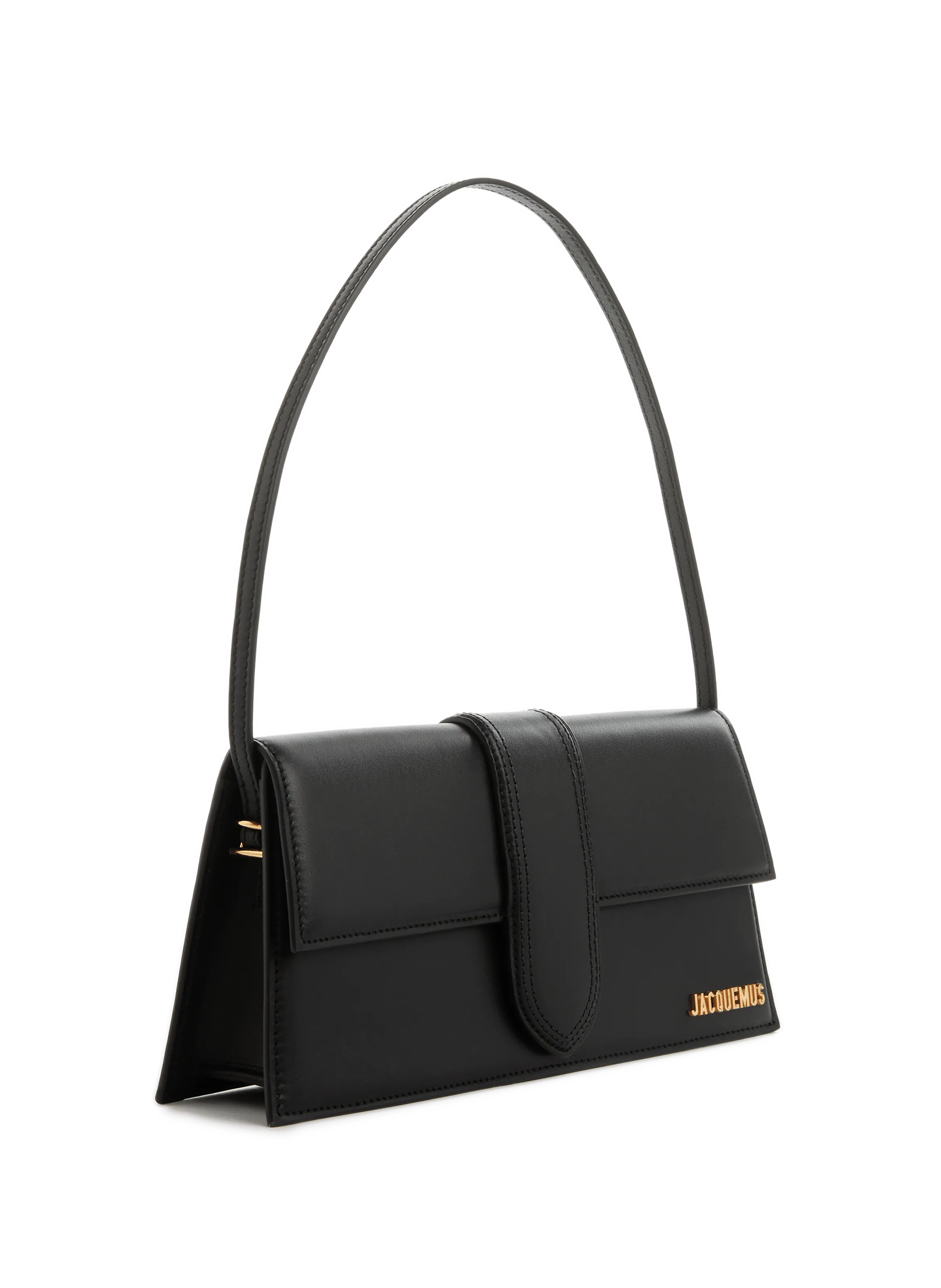 JACQUEMUS  Le Bambino Long leather bag - Black