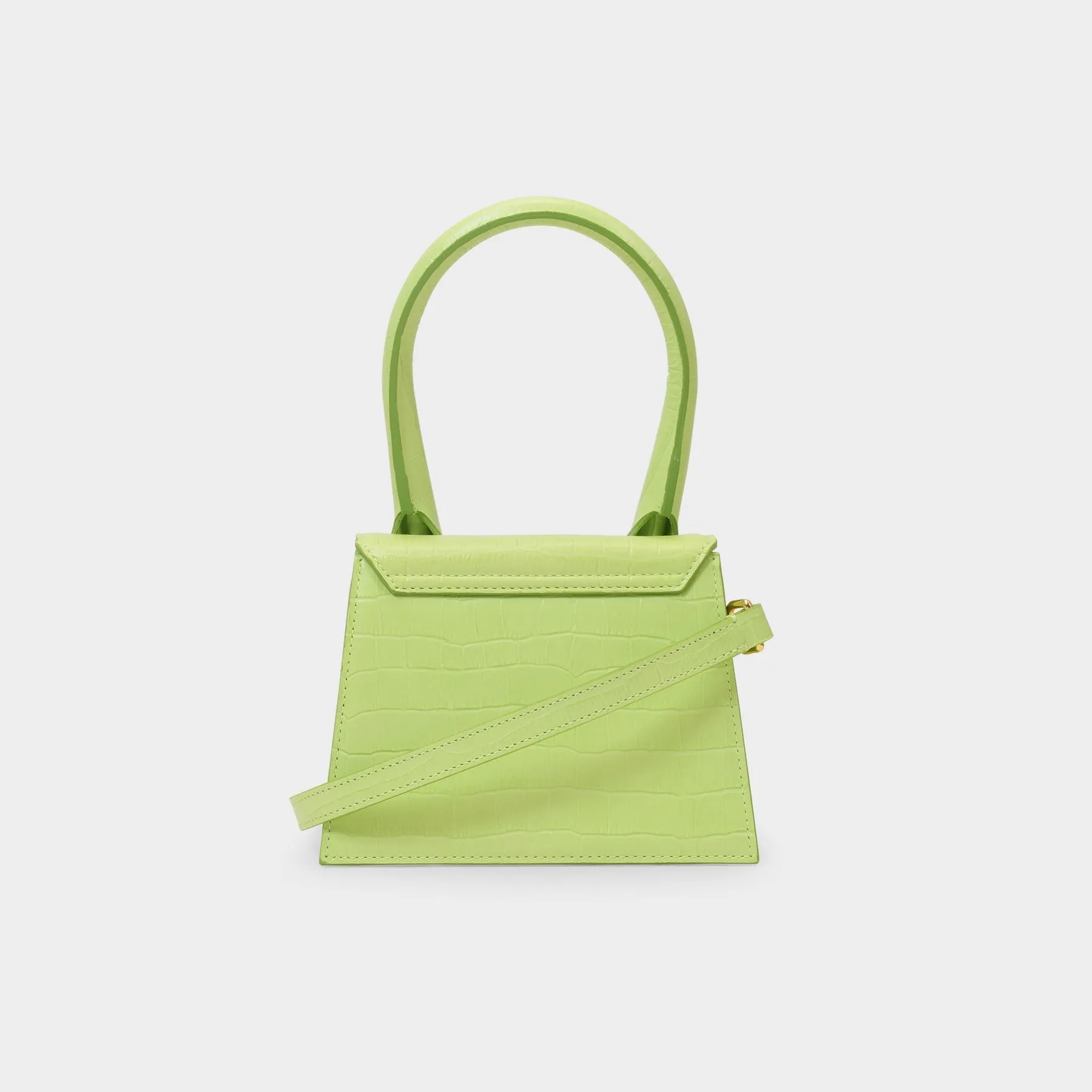 Jacquemus  Le Chiquito Moyen Bag in Green Leather