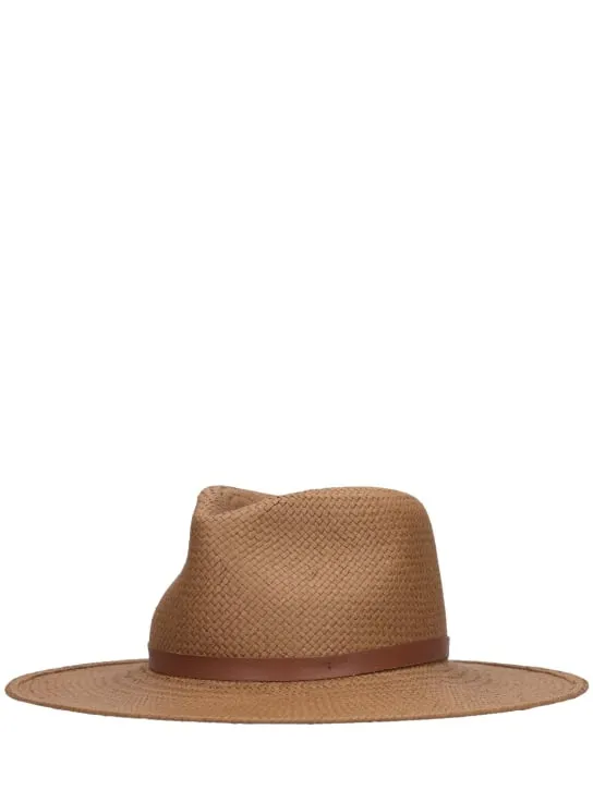 Janessa Leone   Sherman straw effect hat 