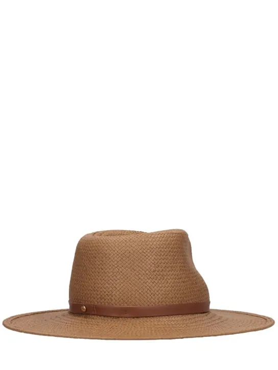 Janessa Leone   Sherman straw effect hat 